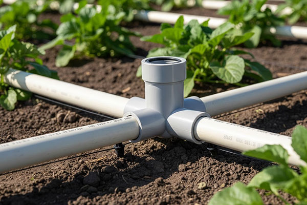 RRC coupler used in agricultural irrigation pipeline for leak-proof PVC pipe connection